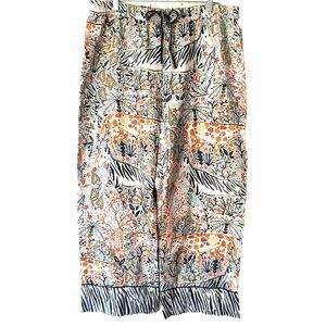 Anthropologie Vikki Chu Pajama Pants Womens XL Multicolor Art to Wear Animals
